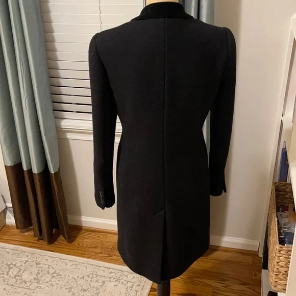 Bird by JUICY COUTURE Black Wool Coat Size M - Picture 3 of 8